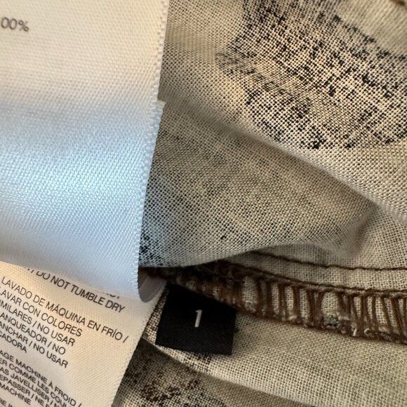 John Elliott Women's Washed Low Rise Mini Skirt in Camo, Size 1 - Picture 9 of 12